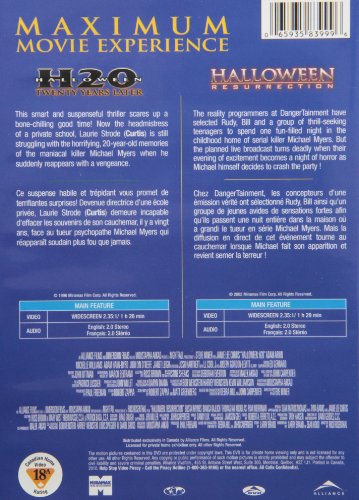 Halloween: H20 / Halloween: Resurrection - Double Feature (Bilingual)