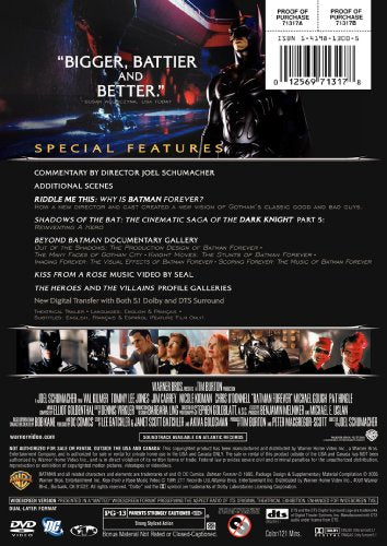 Batman Forever (Two-Disc Special Edition) (Widescreen) - DVD (Used)