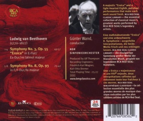Beethoven:Sym 3&8Cl