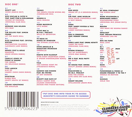 Clubbers Guide Summer 2007