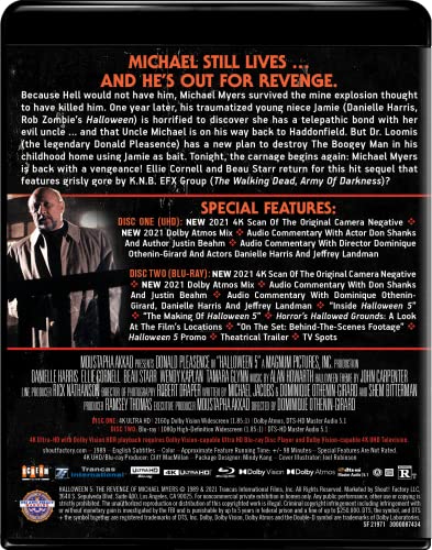 Halloween 5: The Revenge of Michael Myers - Collector's Edition - 4K/Blu-Ray