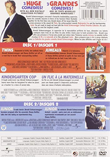 Arnold Schwarzenegger / Comedy Favorites Collection: Twins+Kindergarten Cop+Junior - DVD