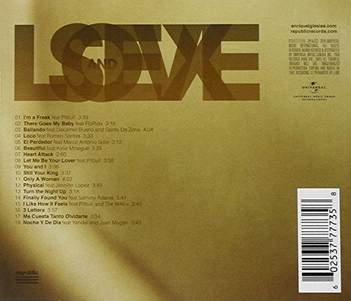 Enrique Iglesias / Sex And Love - CD (Used)