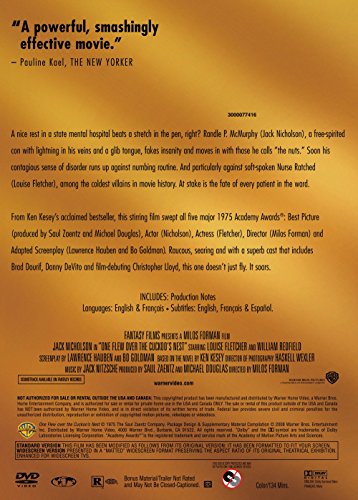 NEW One Flew Over The Cuckoo (DVD)