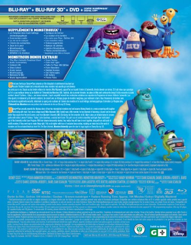 Monstres Academy 3D : Édition Collector Ultime - Blu-ray 3D/Blu-ray/DVD (Occasion)