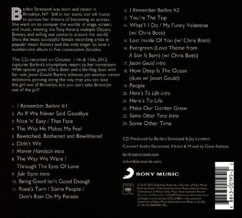 Barbra Streisand / Back To Brooklyn - CD (Occasion)