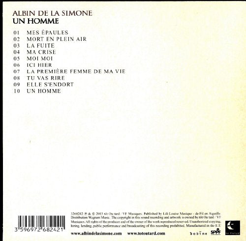 Albin de la Simone / Un homme - CD (Used)