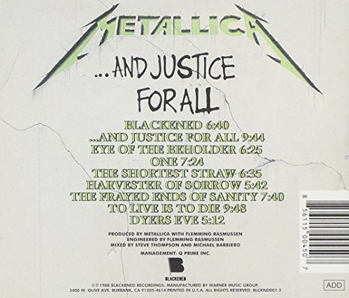 Metallica / ...And Justice For All - CD (Used)
