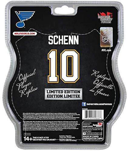 NHL Figures - St. Louis Blues - Brayden Schenn Player Replica - 6 Inch Figure ID306DB