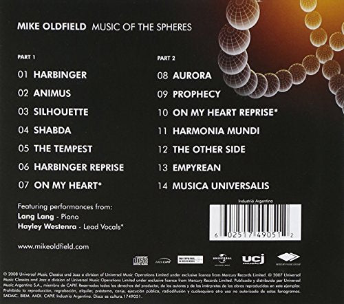 Mike Oldfield / Music of the Spheres - CD