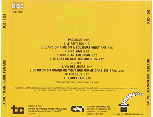 Jaune - 1988 - (Canada - Reissue) - CD