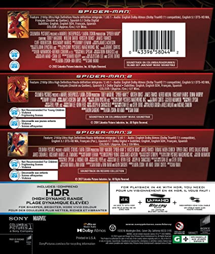 Spider-man: 3 Film Collection: Tobey Maguire - 4K