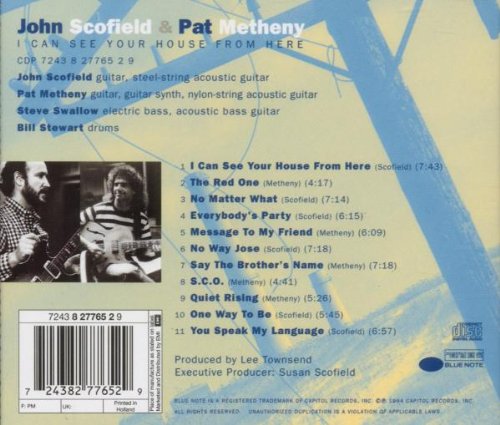 John Scofield & Pat Metheny / I Can See Your House From Here - CD (Used)