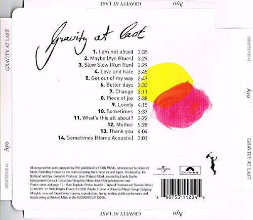 Ayo / Gravity At Last - CD (Used)