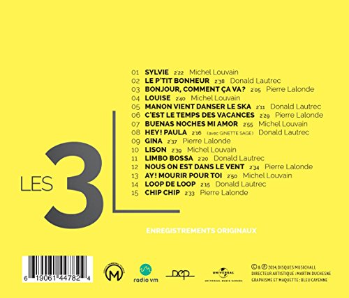 Artistes variés / Les 3 L : Louvain, Lautrec, Lalonde - CD