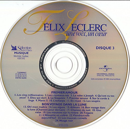 Félix Leclerc: Une Voix, Un Coeur - 1999 - (Canada - Compilation) - CDX4