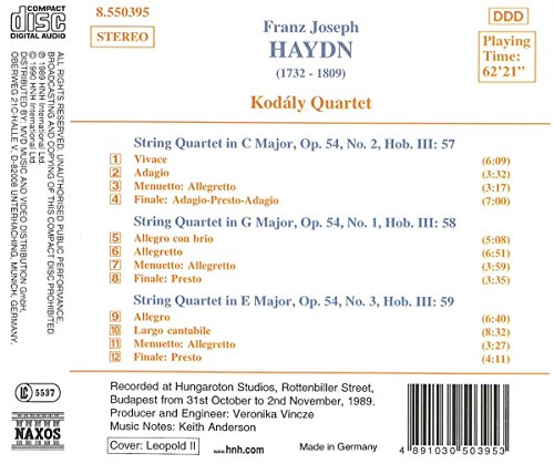 Streichquartette Op.54,1-