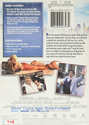 Splash (20th Anniversary Edition) - DVD