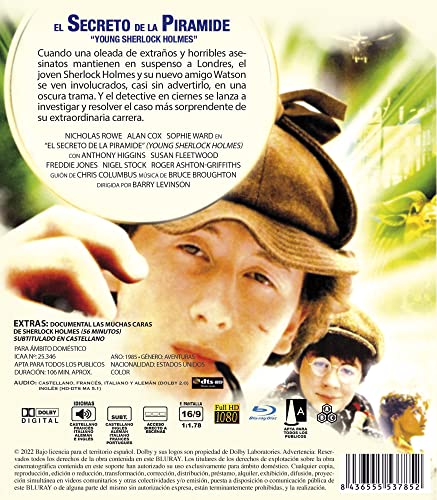 El Secreto de la Pirámide BD 1985 Young Sherlock Holmes [Blu-Ray] [Import]