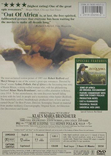 Out Of Africa (Collector's Edition) - DVD (Used)