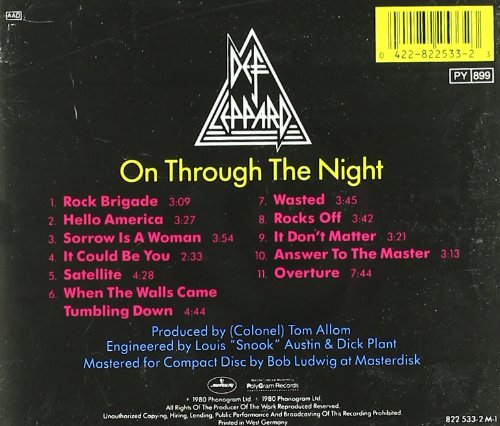Def Leppard / On Through Night - CD (Used)