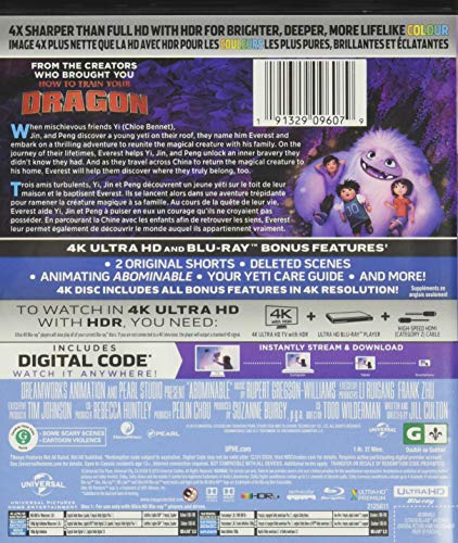 Abominable [4K Ultra HD + Blu-ray + Digital] (Bilingual)