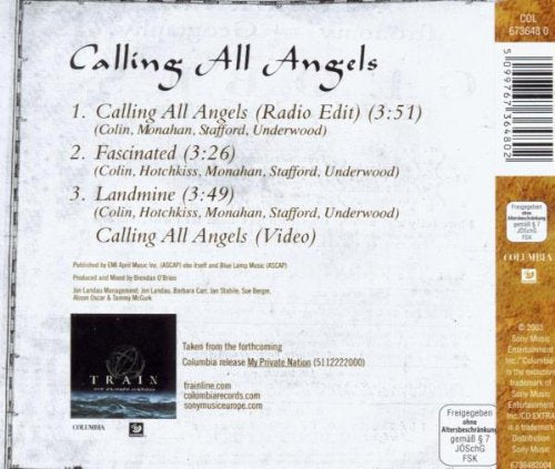 Calling all angels [Single-CD]