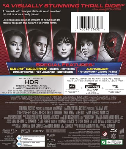 Madame Web - 4K/Blu-Ray