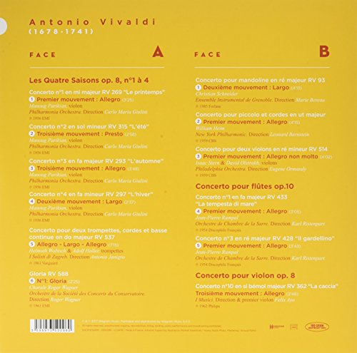 Antonio Vivaldi / Les Chefs D'Œuvres De = The Masterpieces Of Antonio Vivaldi - LP