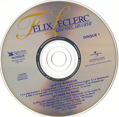 Félix Leclerc: Une Voix, Un Coeur - 1999 - (Canada - Compilation) - CDX4