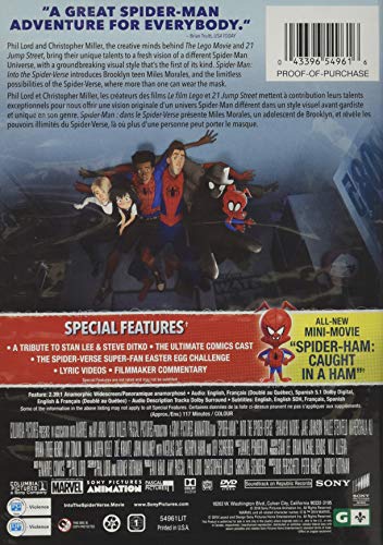 Spider-Man: Into The Spider-verse - DVD