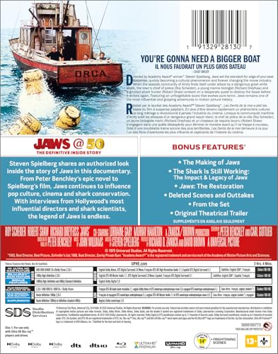 Jaws: 50th Anniversary Limited Edition Steelbook - 4K/Blu-Ray