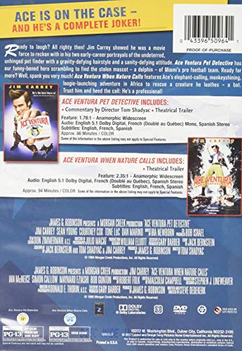 Ace Ventura: Pet Detective + Ace Ventura: When Nature Calls - DVD