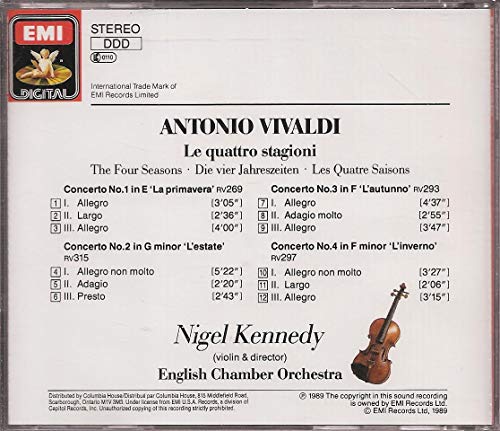 Nigel Kennedy / Vivaldi, The Four Seasons, Die 4 Jahreszeiten - CD (Used)