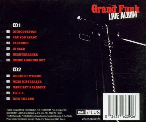 Grand Funk Railroad / Live Album - CD (Used)