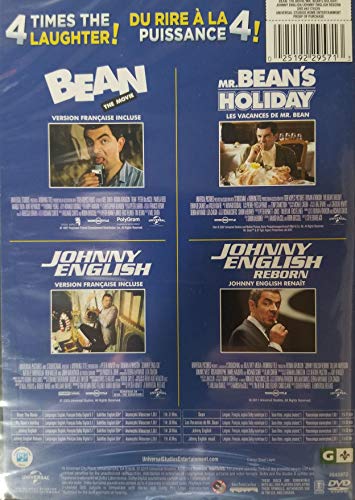 Coffret 4 films (Bean le film/Les Vacances de Mr Bean/Johnny English/Johnny English Reborn) - DVD (Occasion)
