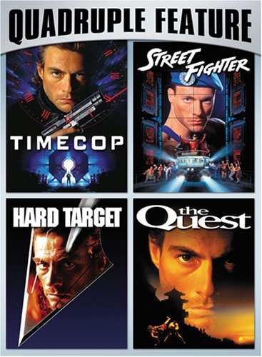 Van Damme Action Pack Quadruple Feature: Timecop / Hard Target / Street Fighter / The Quest- DVD (Used)