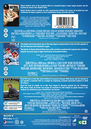 A League Of Their Own + Moneyball / The Natural - DVD