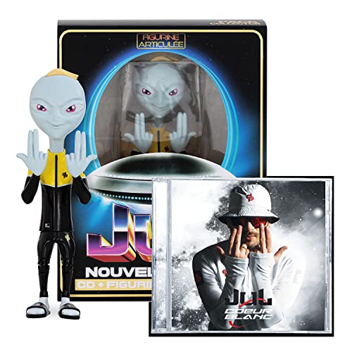 JUL / Coeur Blanc + Figurine Ovni