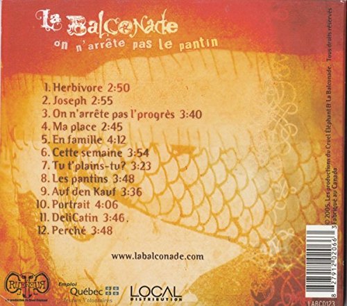 La Balconade / On n'arrete pas le pantin - CD (Used)