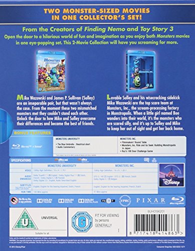 Monsters University/Monsters Inc [Blu-ray] [Import]