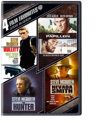 4 Film Favorites: Steve McQueen (Bullitt + The Hunter + Papillon + Nevada Smith) - DVD (Used)