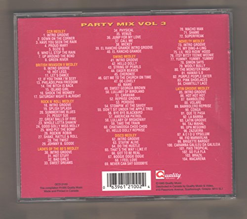 Party Mix Vol. 3 - Over 100 Songs In The Mix