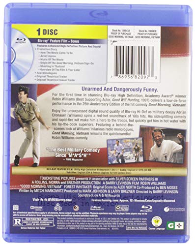Good Morning, Vietnam: 25th Anniversary Edition [Blu-ray]