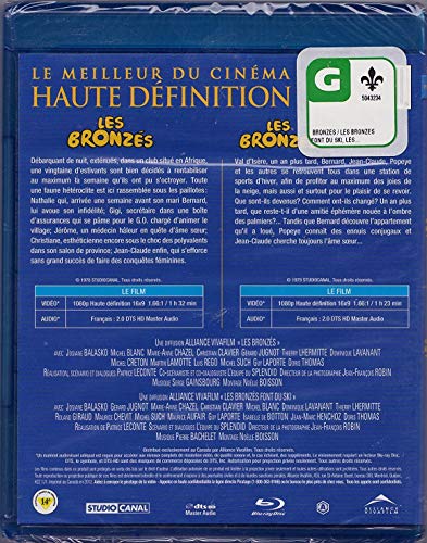 Les Bronzés (1978) / Les Bronzés font du ski (1979) 2 Films (Only French Version With No English Options) Widescreen [Blu-Ray]