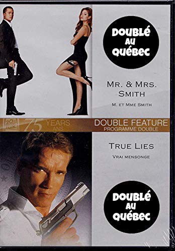Monsieur et Madame Smith - Mr. & Mrs. Smith (English/French) 2005 (Widescreen) Doublé au Québec / Vrai Mensonge - True Lies (English/French) 1994 (Widescreen) Doublé au Québec (Cover Bilingue) 2 Films