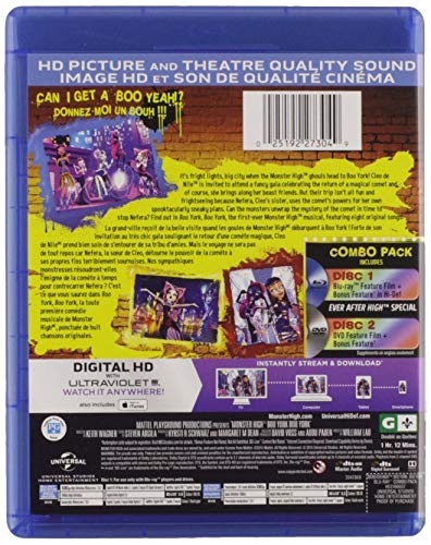 Monster High: Boo York, Boo York [Blu-ray] (Bilingual)