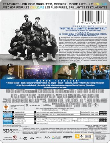 Straight Outta Compton [10th Anniversary Limited Edition Steelbook] - 4K/Blu-Ray