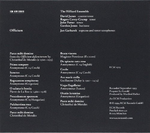 Jan Garbarek / Officium - CD (Used)