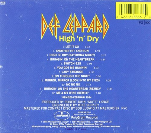 Def Leppard / High 'N' Dry - CD (Used)